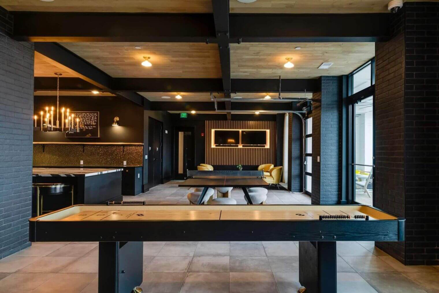 gameroom at margaux midtown apartments for rent in nashville tn